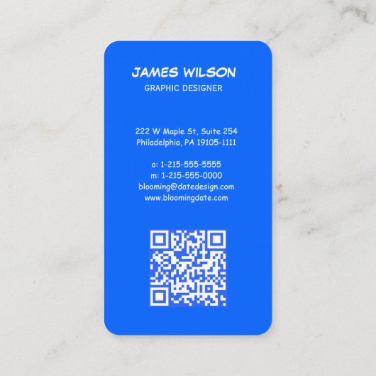 Grappig Visitekaartje: laat ze lachen! Visitekaartje (Achterkant)