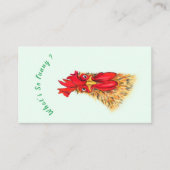 Grappig Visitekaartje met Happy Chickens Boerderij (Voorkant)