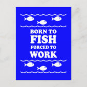 Grappig vissen briefkaart (Voorkant)