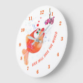 Grappig vissen en wormen - liefde zal de wereld re grote klok (Hoek)