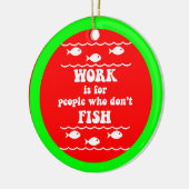 Grappig vissen keramisch ornament (Links)