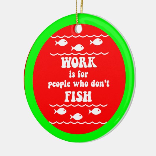 Grappig vissen keramisch ornament (Links)