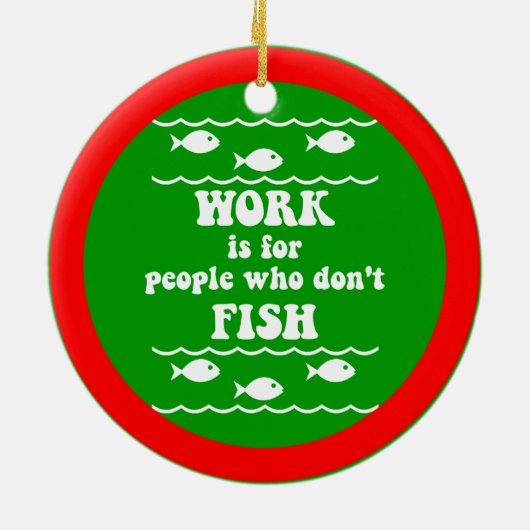 Grappig vissen keramisch ornament (Achterkant)