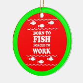 Grappig vissen keramisch ornament (Links)