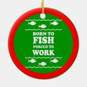 Grappig vissen keramisch ornament (Achterkant)