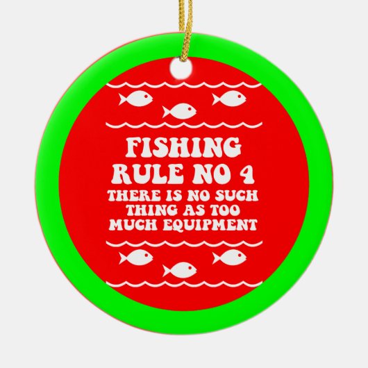 Grappig vissen keramisch ornament (Voorkant)