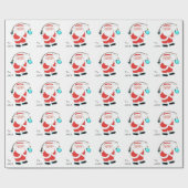 Grappig Vissen Kerstcadeau Inpakpapier (Vlak)