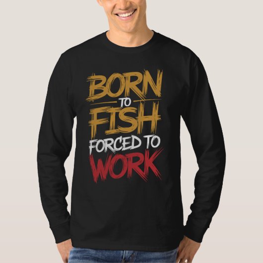 Grappig Vissen Lange Mouwen T-shirt (Voorkant)