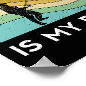 Grappig Vissen Man de sleepboot is mijn medicijnvr Poster (Hoek)