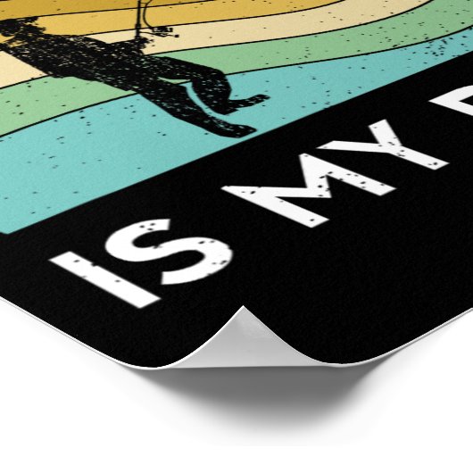 Grappig Vissen Man de sleepboot is mijn medicijnvr Poster (Hoek)