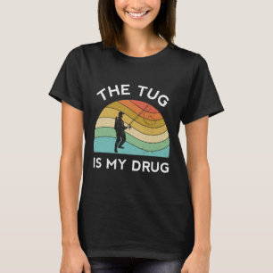 Grappig Vissen Man de sleepboot is mijn medicijnvr T-shirt