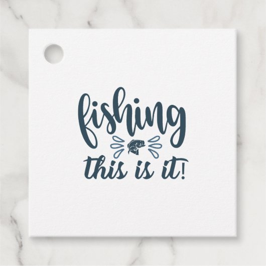 Grappig Vissen Shirt met slogan Bedankjes Labels (Voorkant)