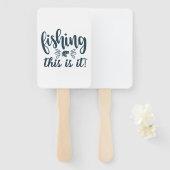 Grappig Vissen Shirt met slogan Handwaaier (Voorkant en achterkant)