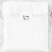 Grappig Vissen Shirt met slogan Hart Sticker (Tas)