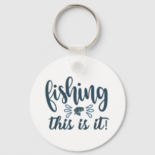 Grappig Vissen Shirt met slogan Sleutelhanger
