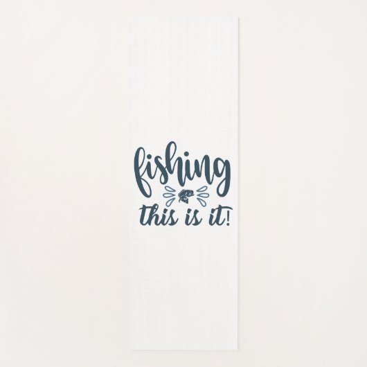 Grappig Vissen Shirt met slogan Yogamat (Voorkant)