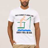 Grappig vissen T-shirt (Voorkant)