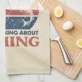 Grappig vissen theedoek (Quarter Fold)