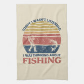 Grappig vissen theedoek (Verticaal)
