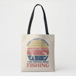 Grappig vissen tote bag