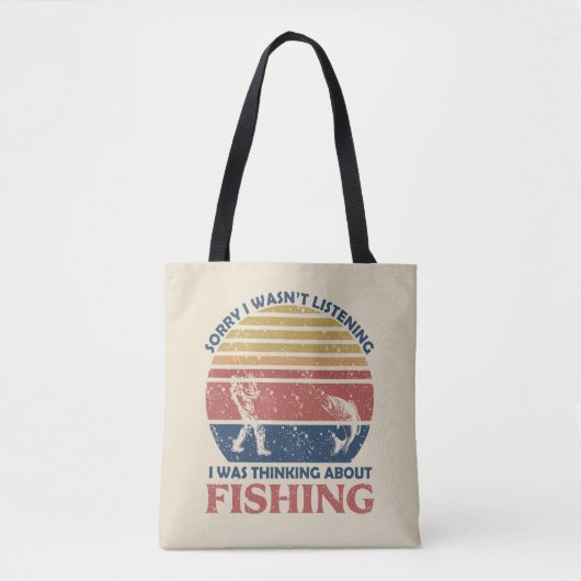 Grappig vissen tote bag (Voorkant)