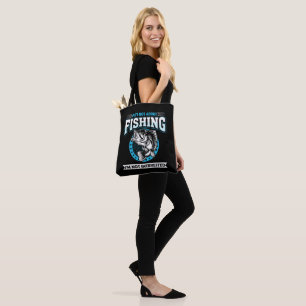 Grappig vissen tote bag