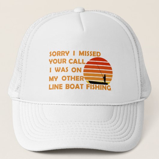 Grappig vissen trucker pet (Voorkant)