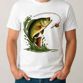 Grappig vissen van Reel Cool Pap T-shirt