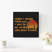 Grappig vissen vierkante klok (Huis)