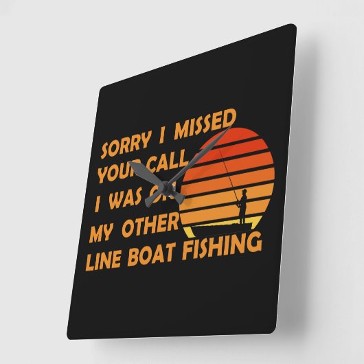 Grappig vissen vierkante klok (Hoek)