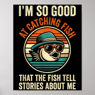Grappig Vissend Vis  Visser B gr Poster