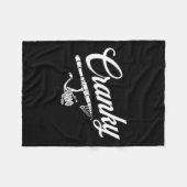 Grappig Vissende Haspp Grappen T-shirt Fleece Deken (Voorkant (Horizontaal))