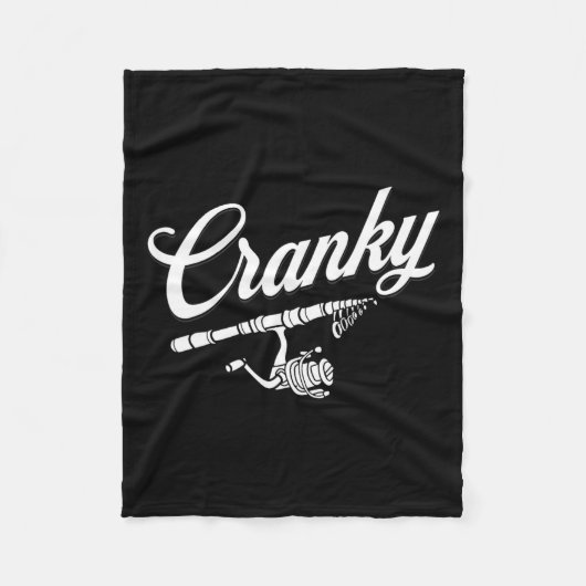 Grappig Vissende Haspp Grappen T-shirt Fleece Deken (Voorkant)