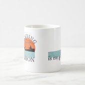 Grappig visserij gezegde koffiemok (Center)