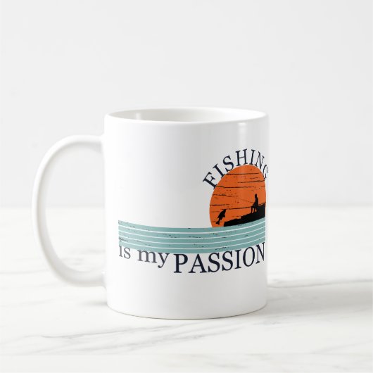 Grappig visserij gezegde koffiemok (Links)