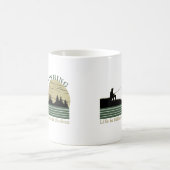 Grappig visserij gezegde koffiemok (Center)