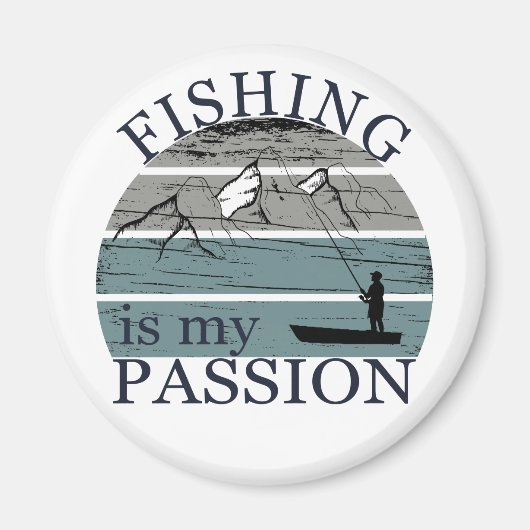 Grappig visserij gezegde magneet (Voorkant)