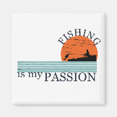 Grappig visserij gezegde magneet (Voorkant)