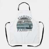 Grappig visserij gezegde schort (Voorkant)