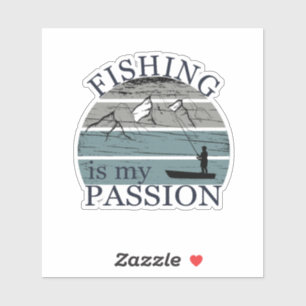 Grappig visserij gezegde sticker