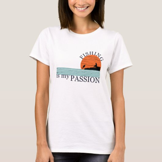 Grappig visserij gezegde t-shirt (Voorkant)