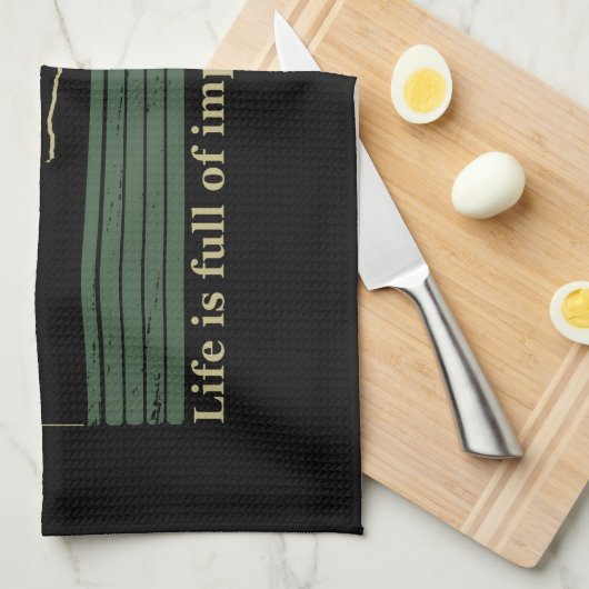 Grappig visserij gezegde theedoek (Quarter Fold)