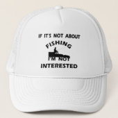 Grappig visserij gezegde trucker pet (Voorkant)