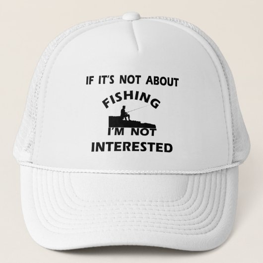 Grappig visserij gezegde trucker pet (Voorkant)