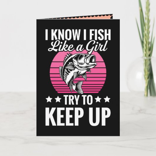 Grappig visserijthema  kaart (Voorkant)