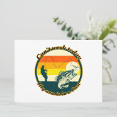 Grappig Vist kan niet werken vandaag mijn arm in e Feestdagenkaart (Staand voorkant)