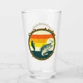 Grappig Vist kan niet werken vandaag mijn arm in e Glas (Achterkant)
