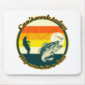 Grappig Vist kan niet werken vandaag mijn arm in e Muismat (Voorkant)