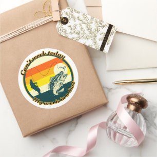 Grappig Vist kan niet werken vandaag mijn arm in e Ronde Sticker