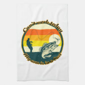 Grappig Vist kan niet werken vandaag mijn arm in e Theedoek (Verticaal)